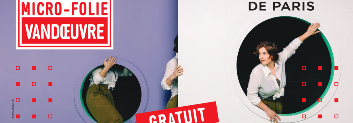 Une femme qui se déplace dans un décor étrange