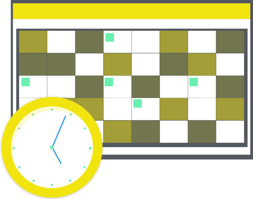 Illustration d'un calendrier